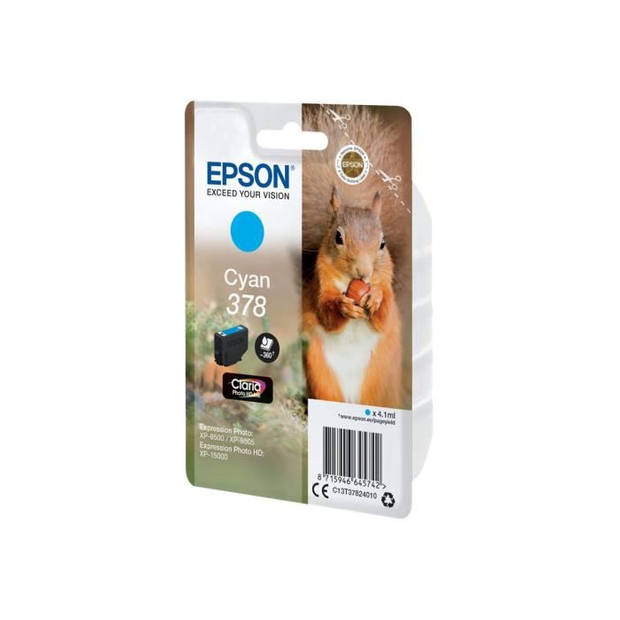 EPSON -inktcartridge 378 - 4,1 ml - cyaan