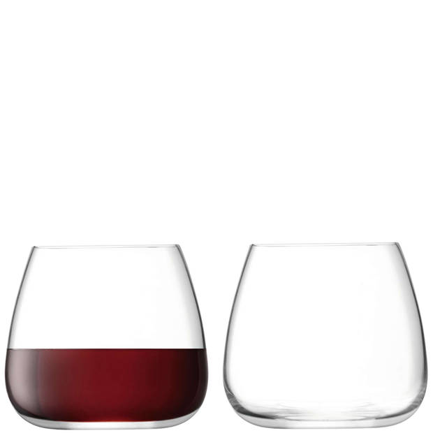 L.S.A. - Wine Culture Glas 385 ml Set van 2 Stuks - Glas - Transparant