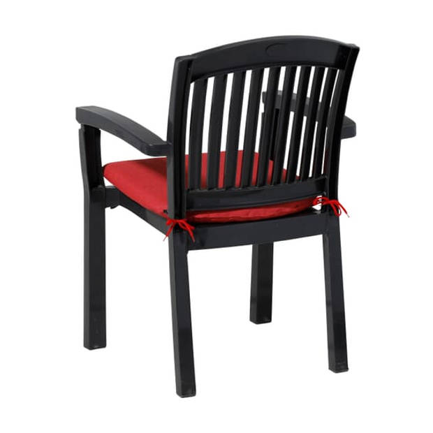 Madison zitkussen Panama 46 x 48 cm katoen/polyester rood