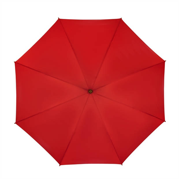 Impliva paraplu ECO 88 x 102 cm bamboe/glasfiber rood/bruin