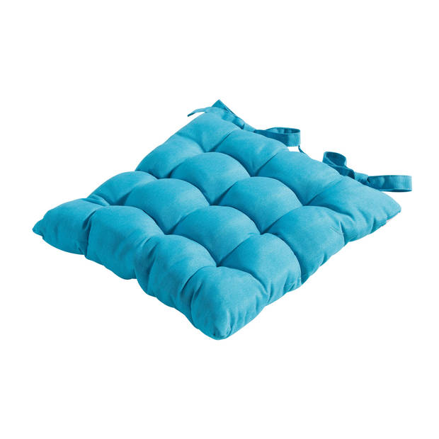 Madison Toscane Kussen - Panama Aqua - 46x46 - Blauw - 2 Stuks