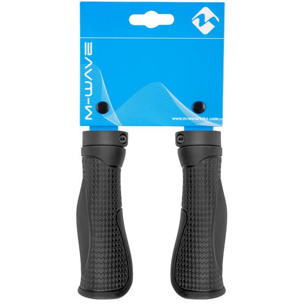 M-Wave handvatten Cloud Base-2 Fix rubber zwart 2 set