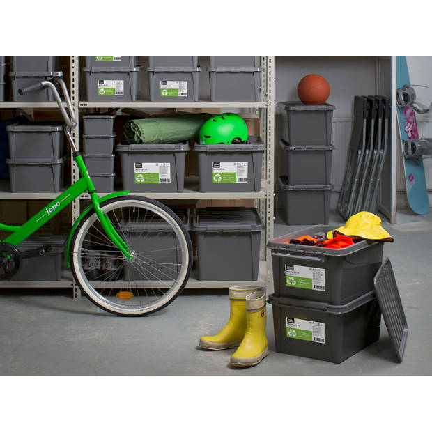 SmartStore - SmartStore Recycled 70 Opbergbox 70 liter - Polypropyleen - Grijs