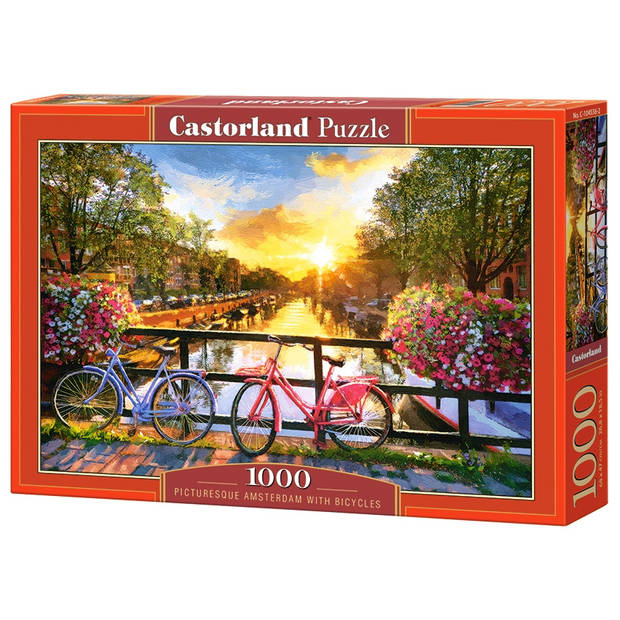 Castorland legpuzzel Amsterdam with Bicycles 1000 stukjes
