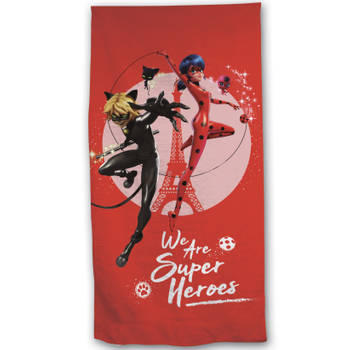 Miraculous Strandlaken Super Heroes - 70 x 140 cm - Polyester