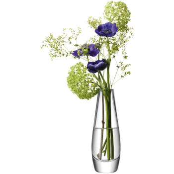 L.S.A. vaas Flower Single 6 x 17 cm glas transparant