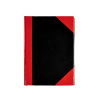 Verhaak notitieboek A6 karton/papier zwart/rood/wit