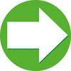 10x Accent pijl sticker groen - Feeststickers