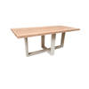 Wood4you - Eettafel Miami Eikenhout - Wit - 180/90 cm - 180/90 cm - Eettafels