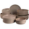 Palmer Serviesset Sandy Loam Stoneware 6-persoons 24-delig Grijs