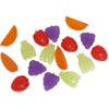 Gerimport ijsblokjes Fruit herbruikbaar 6 x 3 cm 16 stuks