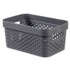 Curver Infinity Recycled Dots Opbergbox 4,5L - Antraciet