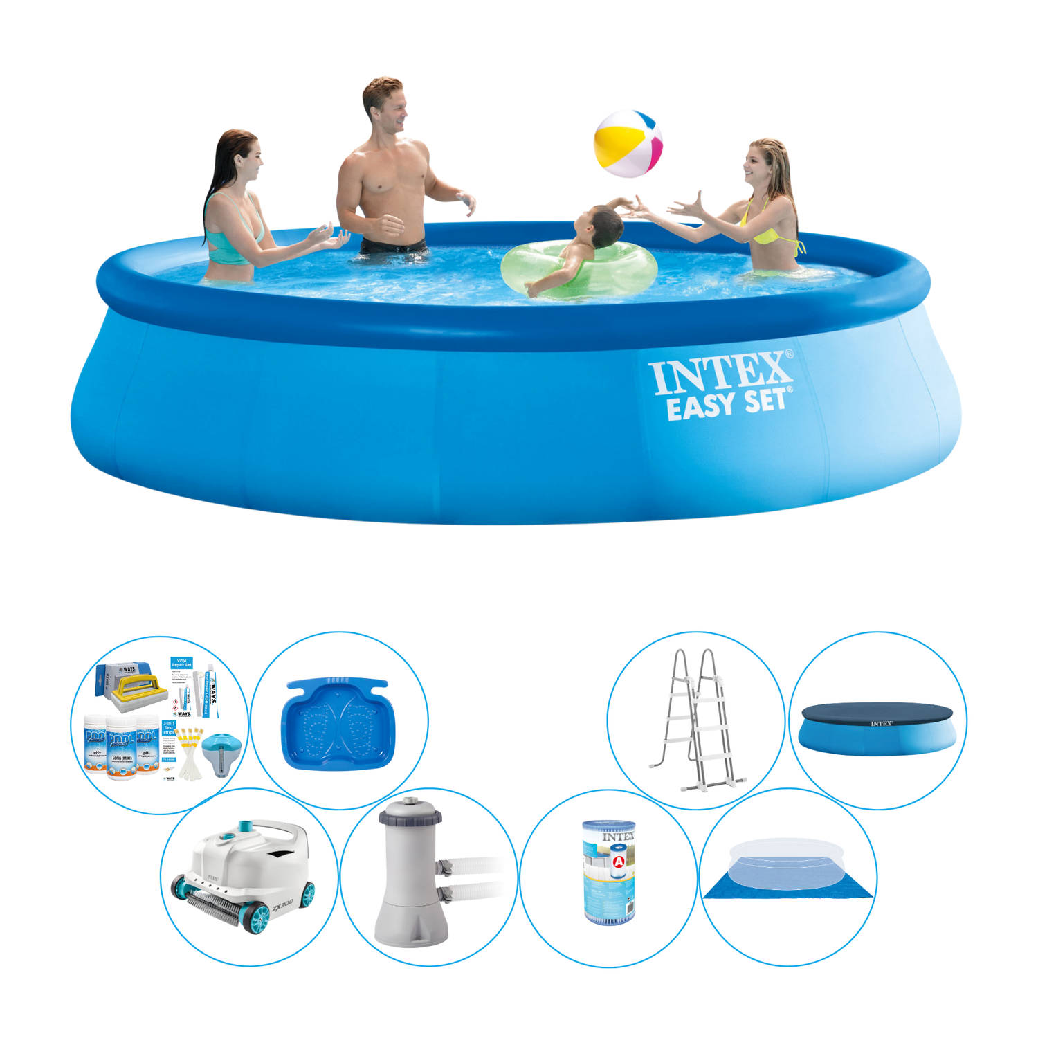 Easy Set Rond 457x107 cm - Slimme Zwembad Deal