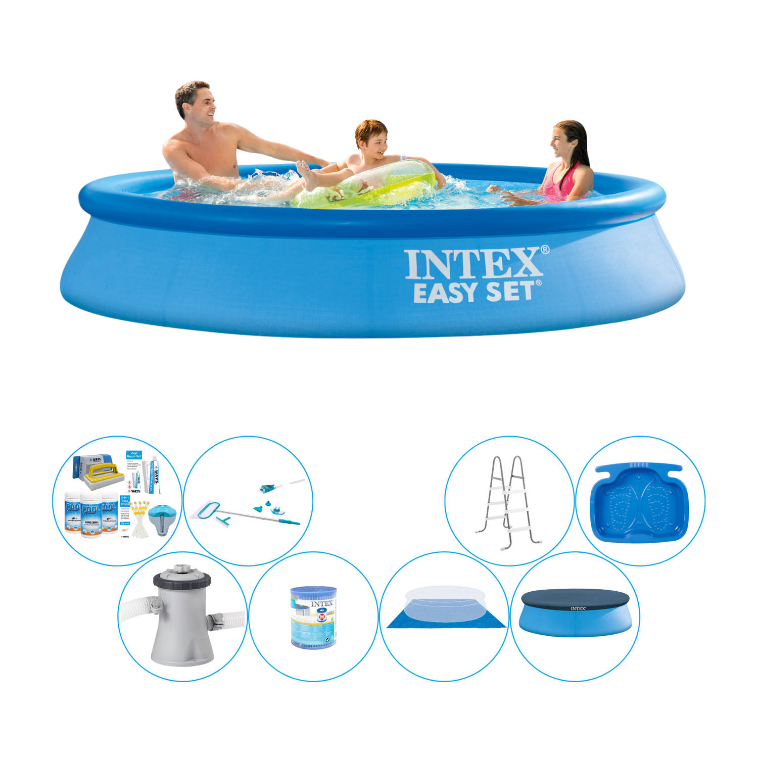 Zwembad Comfort Pakket - Intex Easy Set Rond 305x61 cm