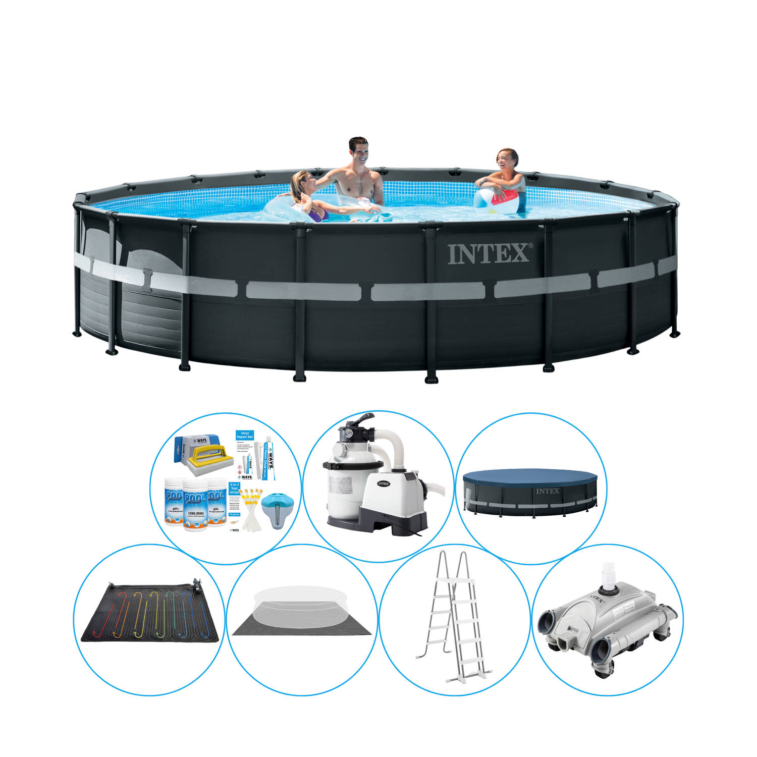 Intex Ultra XTR Frame Rond 549x132 cm - Zwembad Plus Accessoires