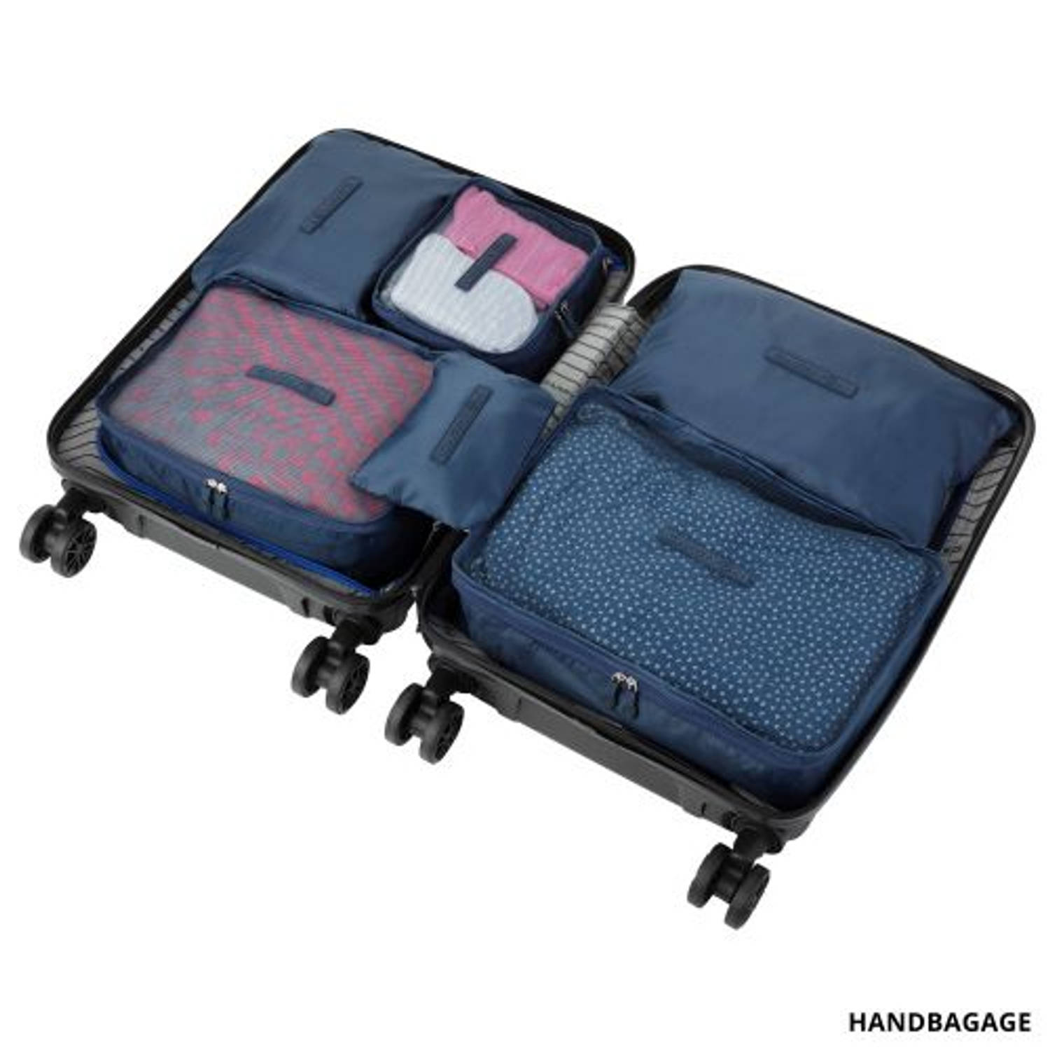 Verklaring Absorberend Weekendtas CarryOn Packing Cubes Set 6-Delig – Kleding organizer voor koffers, tassen  en backpack – kreukvrij | Blokker