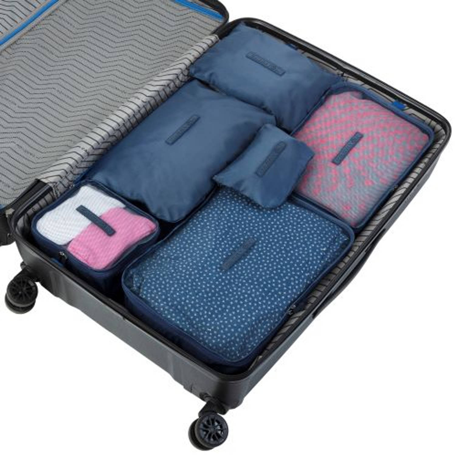 Carryon Packing Cubes Set 6-delig Kleding Organizer Voor Koffers, Tassen En Backpack Kreukvrij