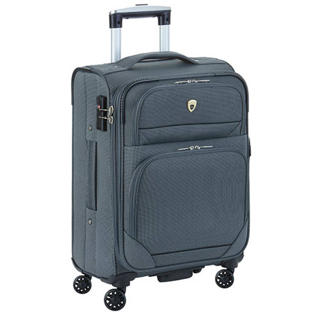 Cambridge 325 XL Handbagage Koffer - 56cm met TSA-slot – Expander – Voorvakken - Grijs