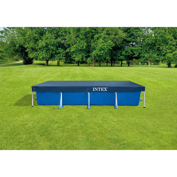 Intex Frame Pool Rechthoekig 450x220x84 cm - Zwembad Met Accessoires