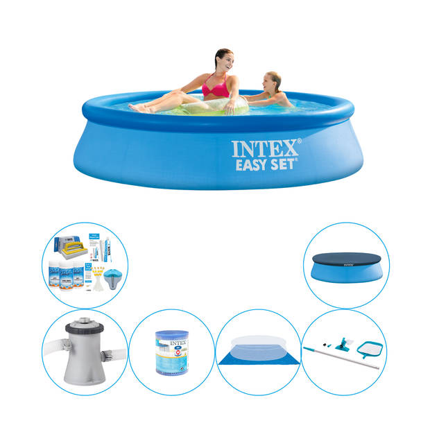 Intex Easy Set Rond 244x61 cm - Zwembad Combi Deal