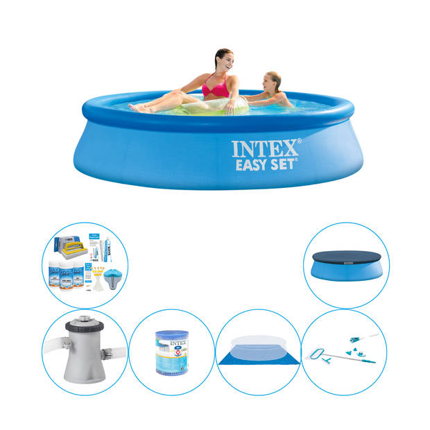 Intex Easy Set Rond 244x61 cm - Zwembad Met Accessoires