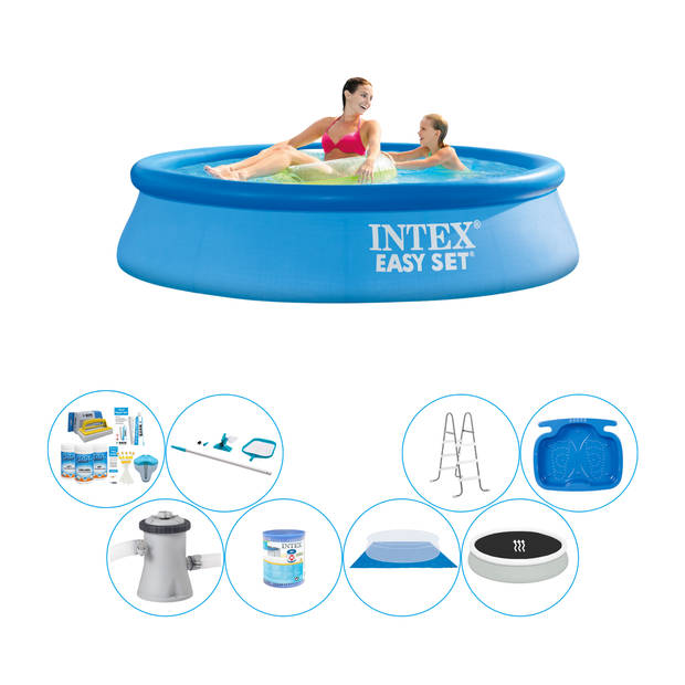 Intex Easy Set Rond 244x61 cm - Deluxe Zwembad Set