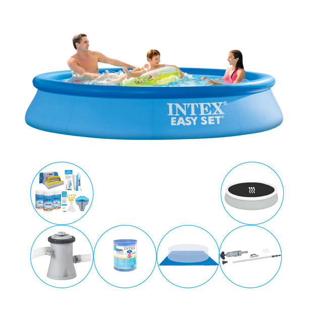 Deluxe Zwembad Pakket - Intex Easy Set Rond 305x61 cm