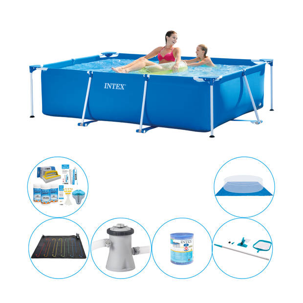 Intex Frame Pool Rechthoekig 220x150x60 cm - 7-delig - Zwembad Pakket