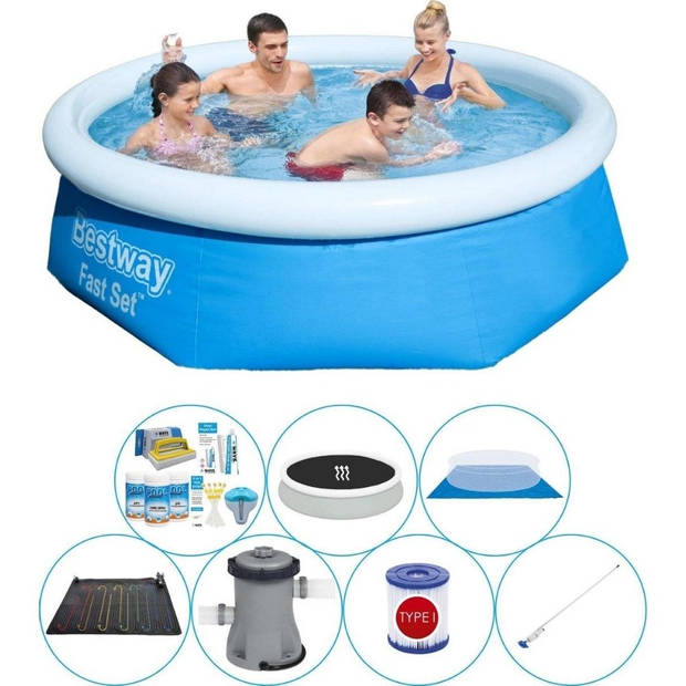 Bestway Fast Set Rond 244x66 cm - Zwembad Comfort Pakket