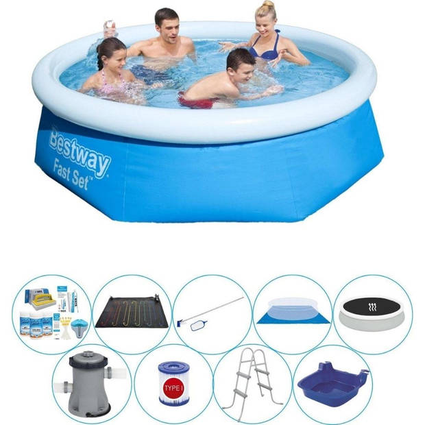 Bestway Fast Set Rond 244x66 cm - Deluxe Zwembad Pakket