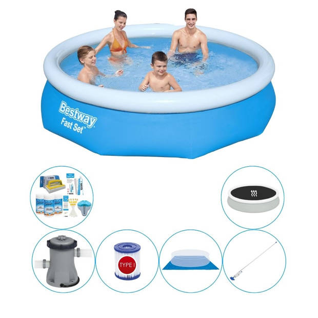 Bestway Fast Set Rond 305x76 cm - Zwembad Combinatie Pakket