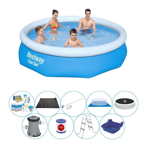 Bestway Fast Set Rond 305x76 cm - Deluxe Zwembad Pakket