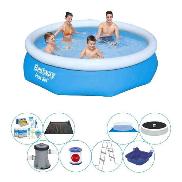 Bestway Fast Set Rond 305x76 cm - Deluxe Zwembad Set