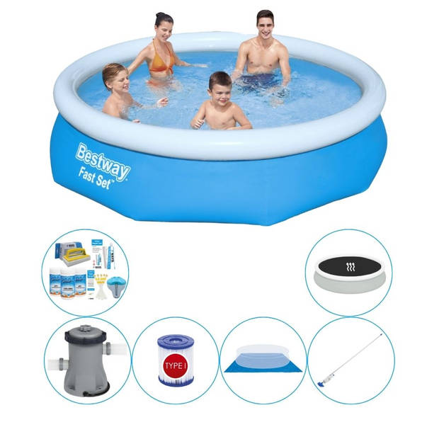 Bestway Fast Set Rond 305x76 cm - Zwembad Combinatie Pakket