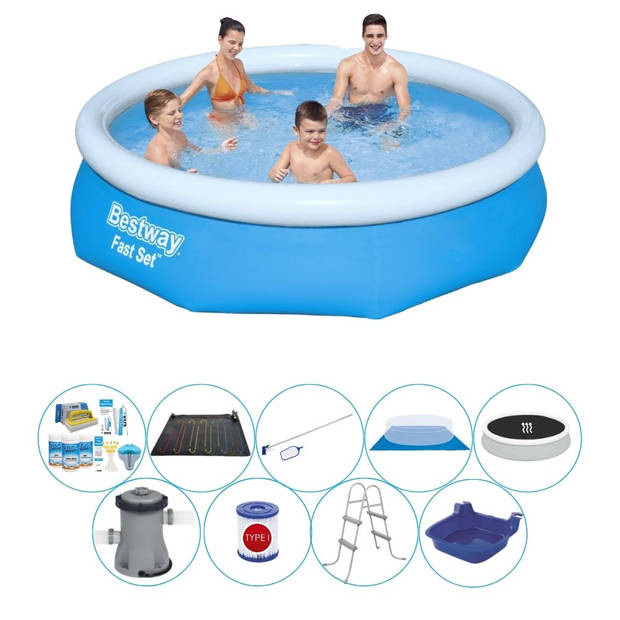 Bestway Fast Set Rond 305x76 cm - Deluxe Zwembad Pakket