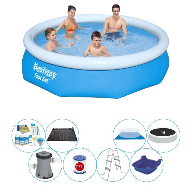 Bestway Fast Set Rond 305x76 cm - Deluxe Zwembad Set