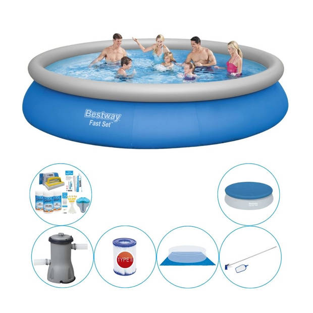 Bestway Fast Set Rond 457x84 cm - Zwembad Pakket