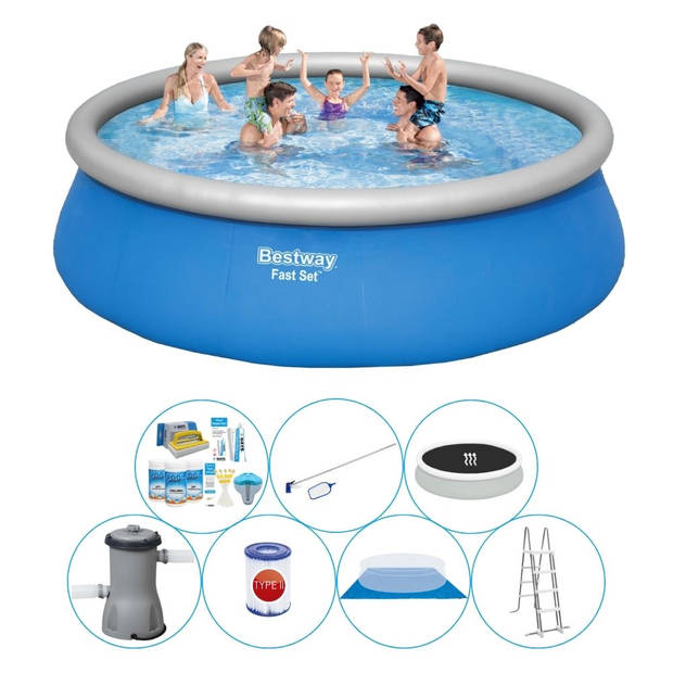 Bestway Fast Set Rond 457x122 cm - Zwembad Combinatie Pakket