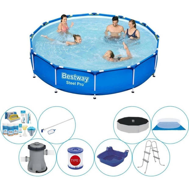 Bestway Steel Pro Rond 366x76 cm - Deluxe Zwembad Deal