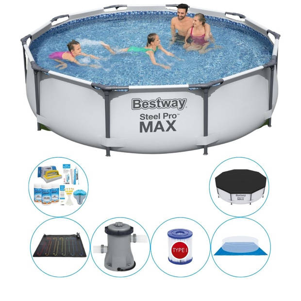 Bestway Steel Pro MAX Rond 305x76 cm - Zwembad Combi Deal