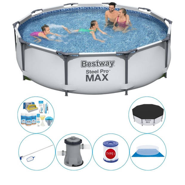 Bestway Steel Pro MAX Rond 305x76 cm - Zwembad Pakket