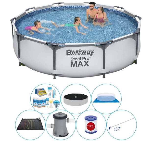 Bestway Steel Pro MAX Rond 305x76 cm - Zwembad Bundel