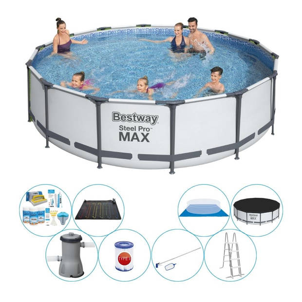 Bestway Steel Pro MAX Rond 427x107 cm - Zwembad Met Accessoires