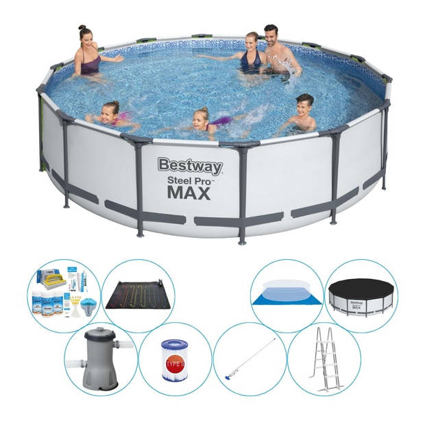 Bestway Steel Pro MAX Rond 427x107 cm - Zwembad Set