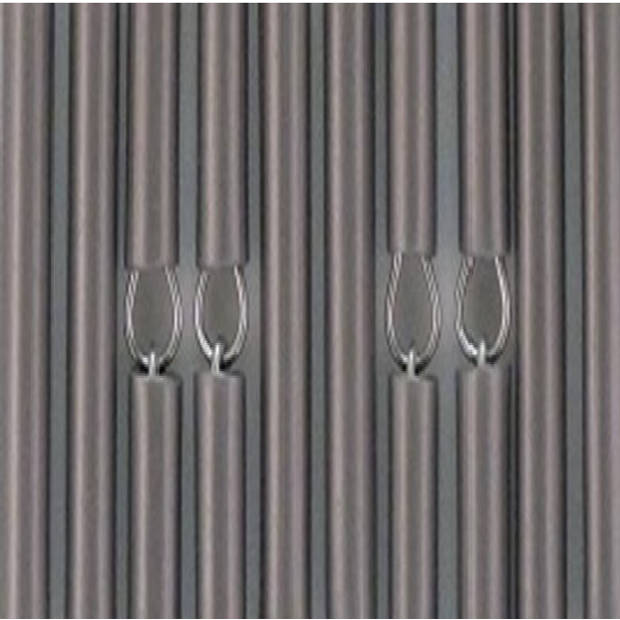 Vliegengordijnenexpert Vliegengordijn Hulzen - Zilver 100 x 240 cm op het kozijn