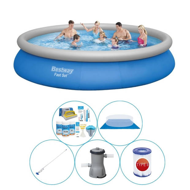 Bestway Fast Set Rond 457x84 cm - 6-delig - Zwembad Super Deal