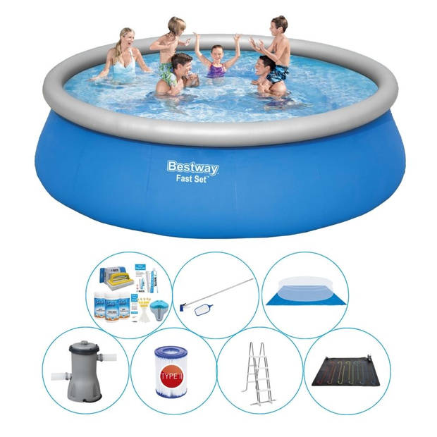 Bestway Fast Set Rond 457x122 cm - 8-delig - Zwembad Met Accessoires