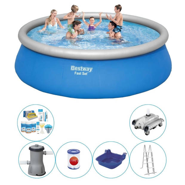 Bestway Fast Set Rond 457x122 cm - 7-delig - Zwembad Inclusief Accessoires