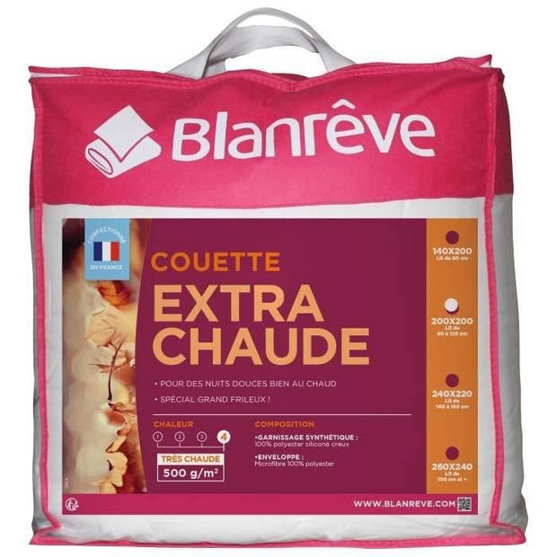 BLANREVE Extra warm microfiber dekbed - 200 x 200 cm - Wit