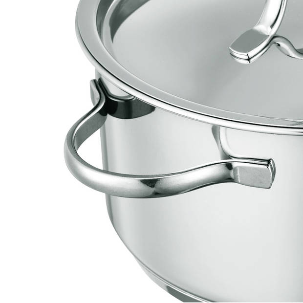 BergHOFF - 7-delige kookpannenset, Zilver - Roestvrij staal - BergHOFF Essentials Line